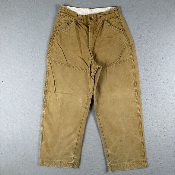 Vintage Trailblazer Winchester Double Knee Pants Men’s 26x26 Brown Duck Canvas - Picture 1 of 16